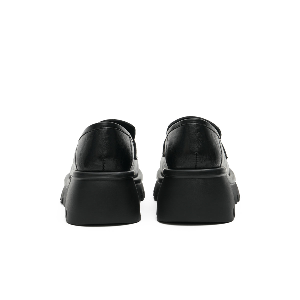 Chunky Heel Platform Loafers-2