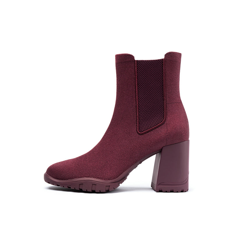 Comfortable Block Heel Chelsea Boots