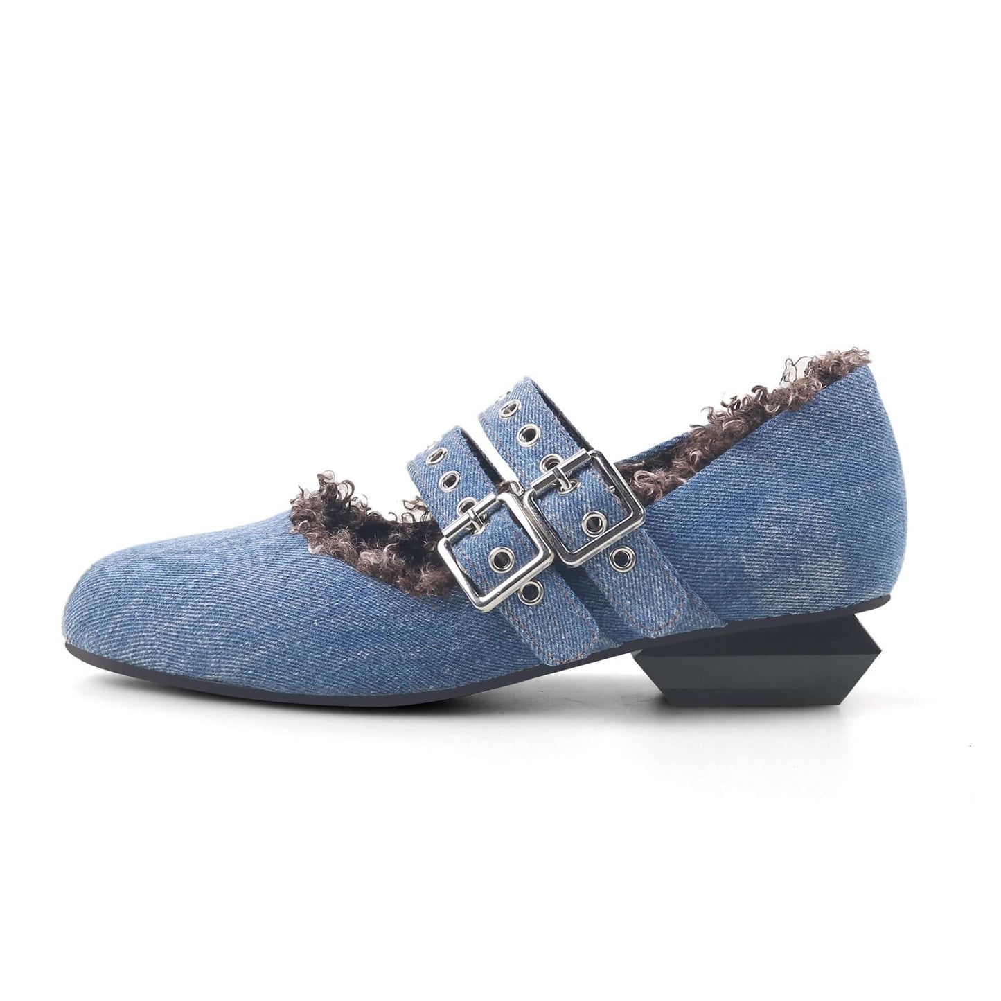 Double Strap Mary Jane Shoes-5