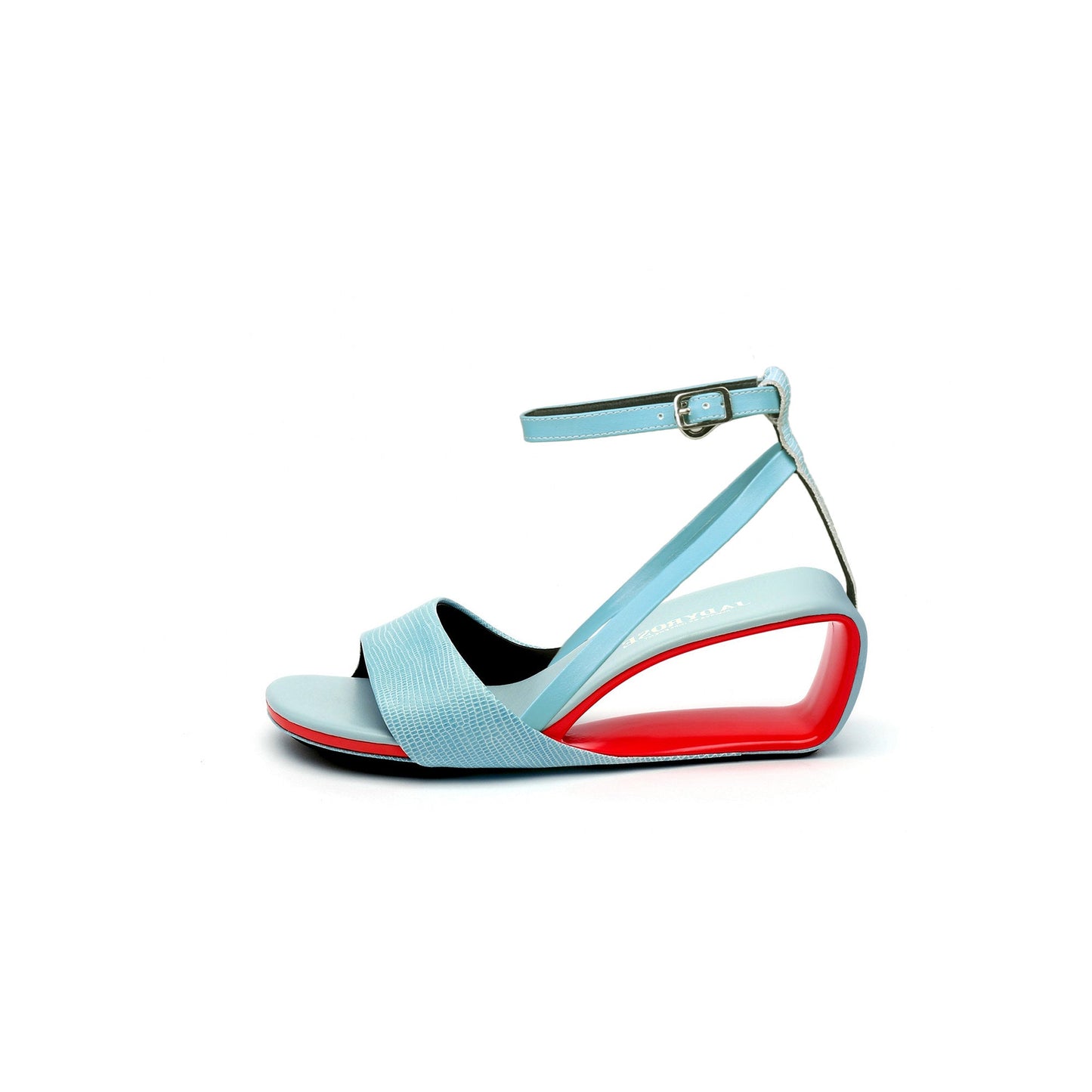 Expressionist Ankle Strap Hollow Sandals-0
