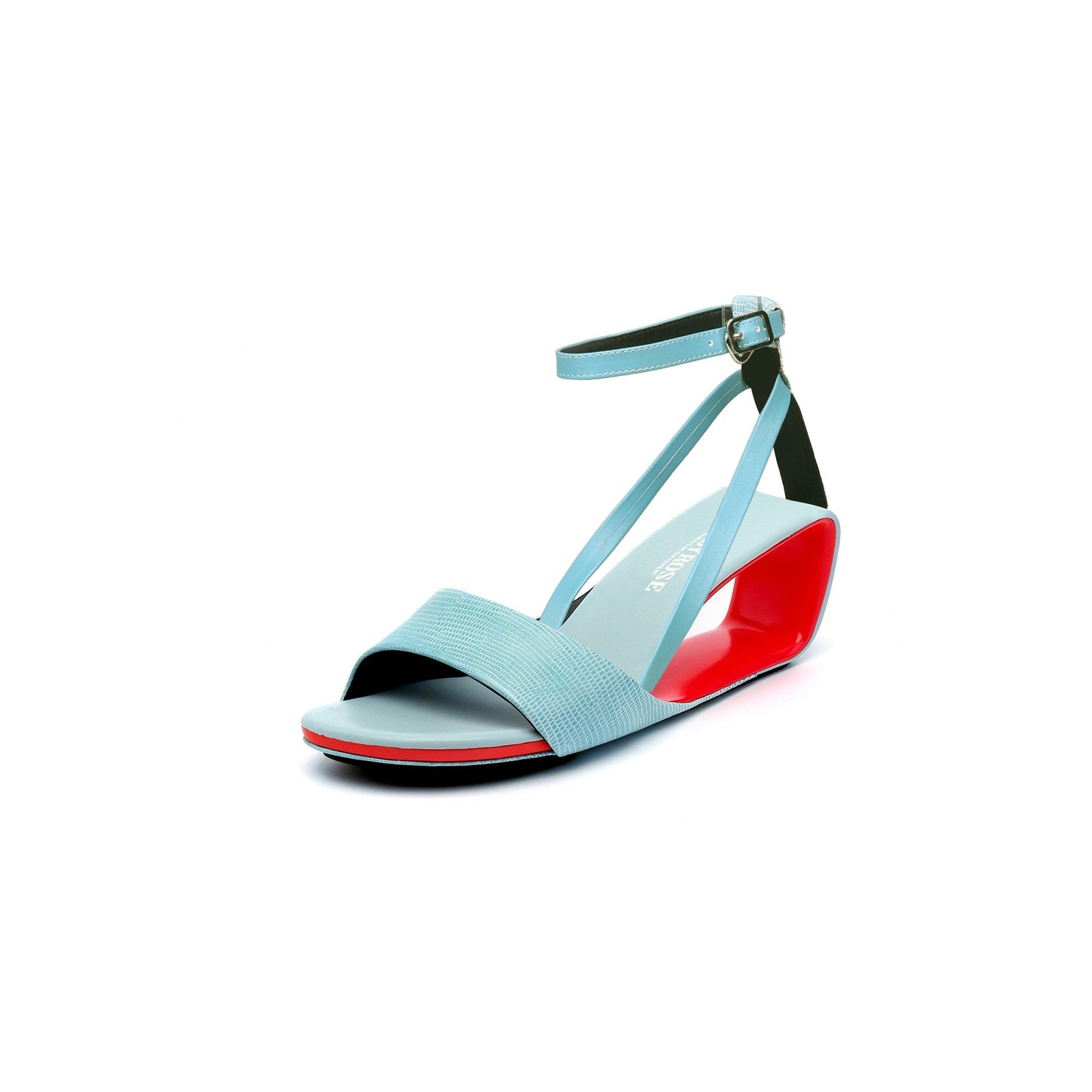 Expressionist Ankle Strap Hollow Sandals-1