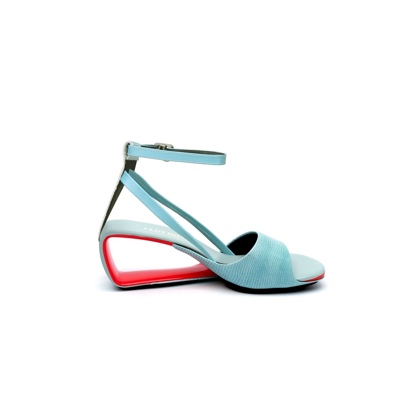 Expressionist Ankle Strap Hollow Sandals-2
