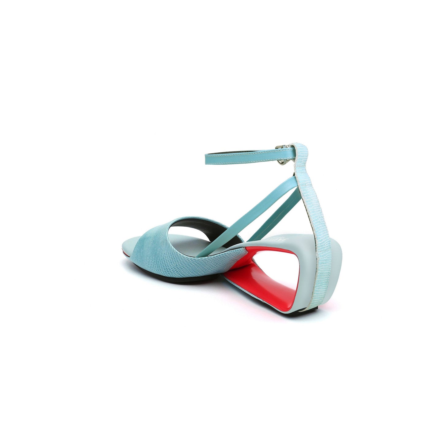 Expressionist Ankle Strap Hollow Sandals-3