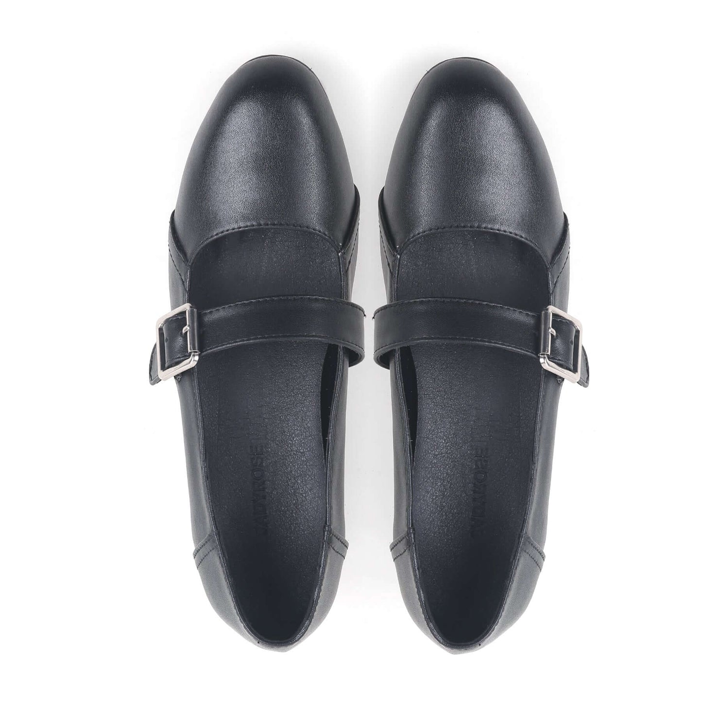 Casual Fringed Black Leather Mary Jane Shoes-4