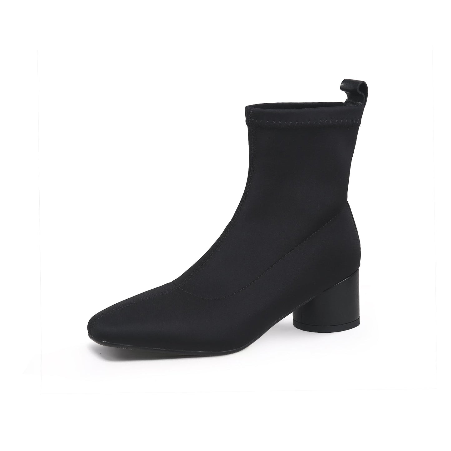 Leather Boots with Chunky Heels-1