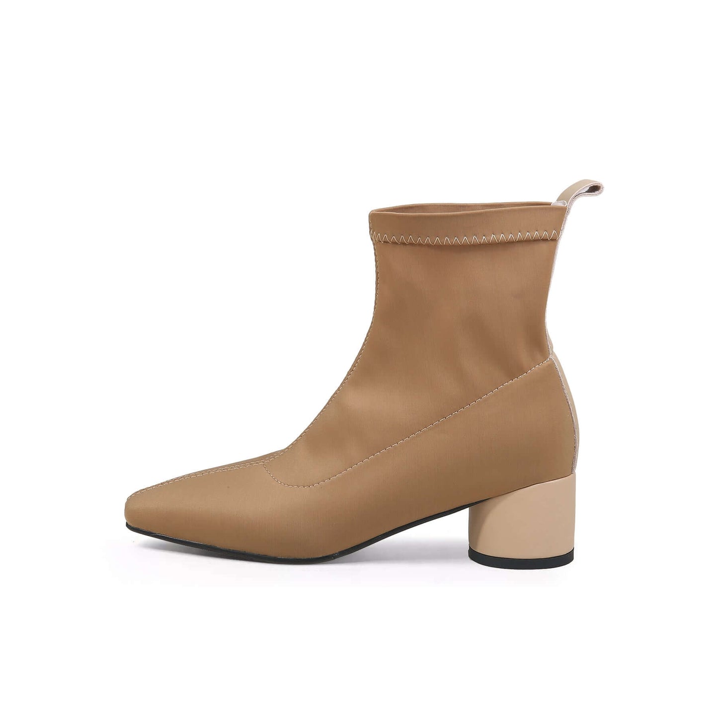 Leather Boots with Chunky Heels-5