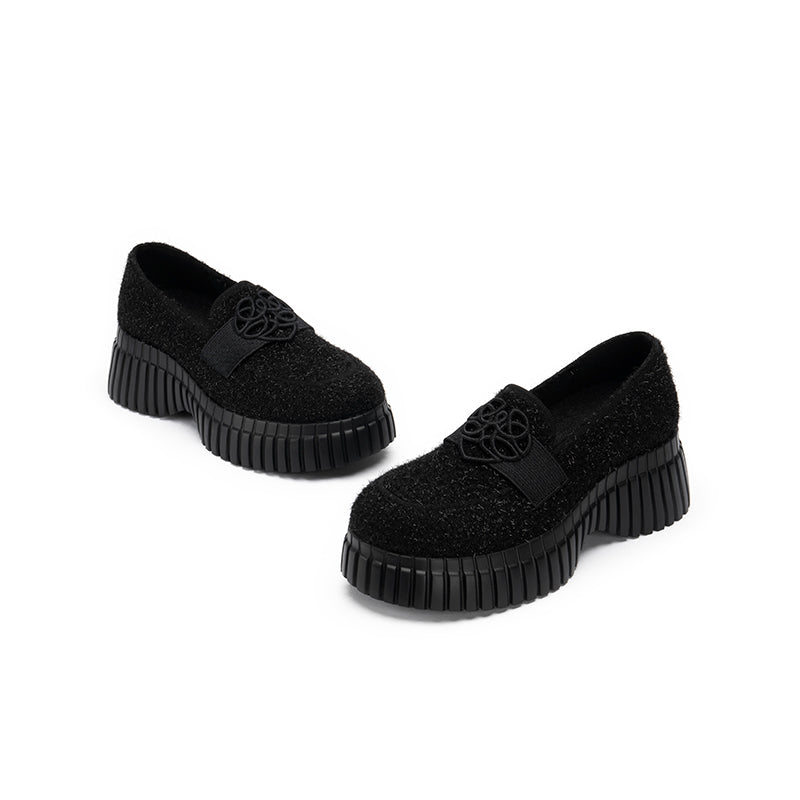 Paris Platform Block Heel Loafers