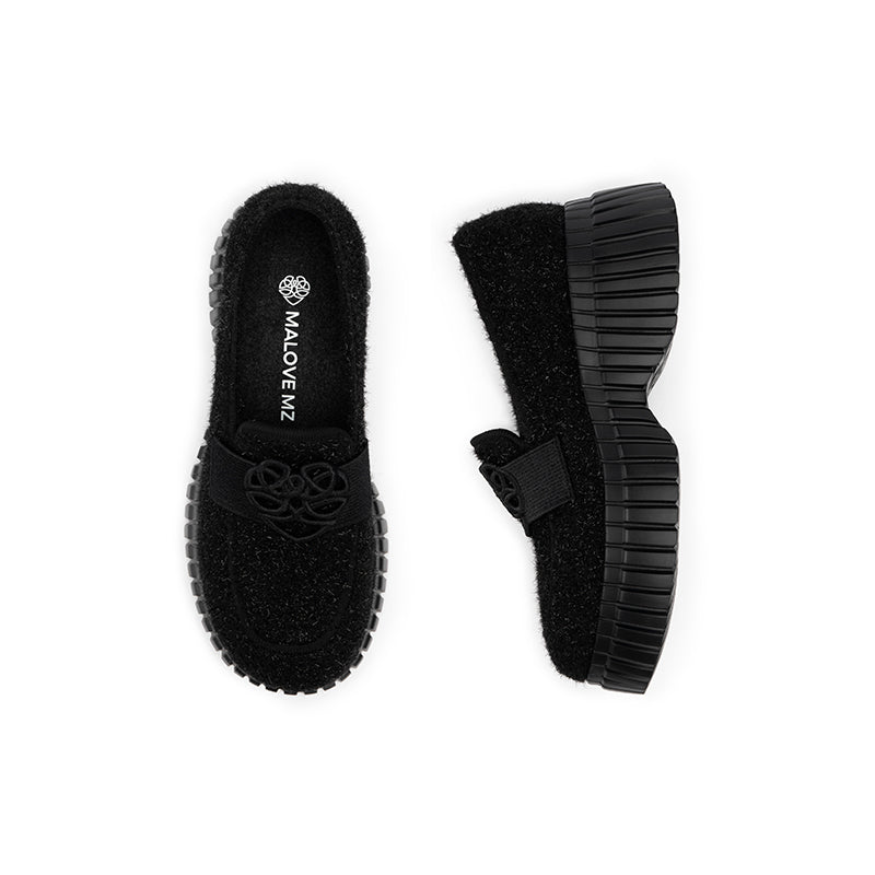 Paris Platform Block Heel Loafers