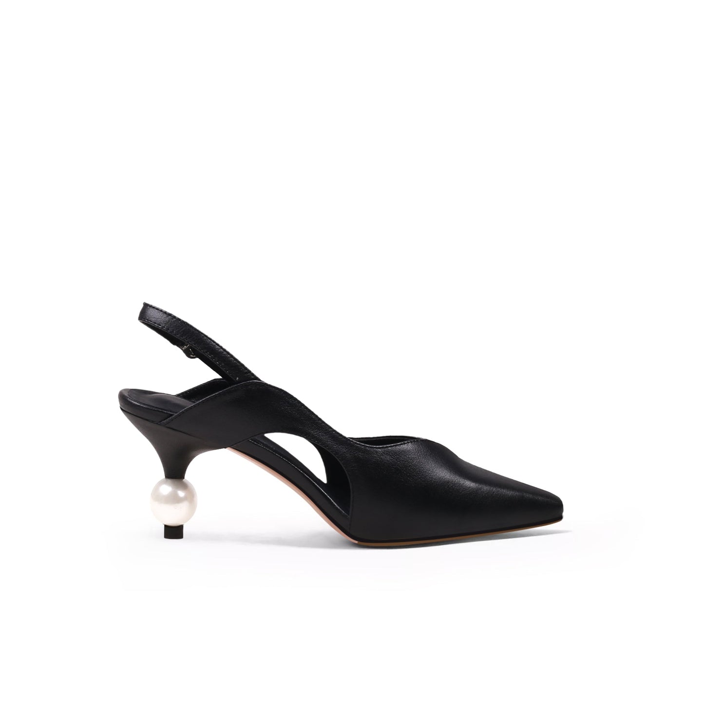 Pearl Heel Slingback Sandals-2