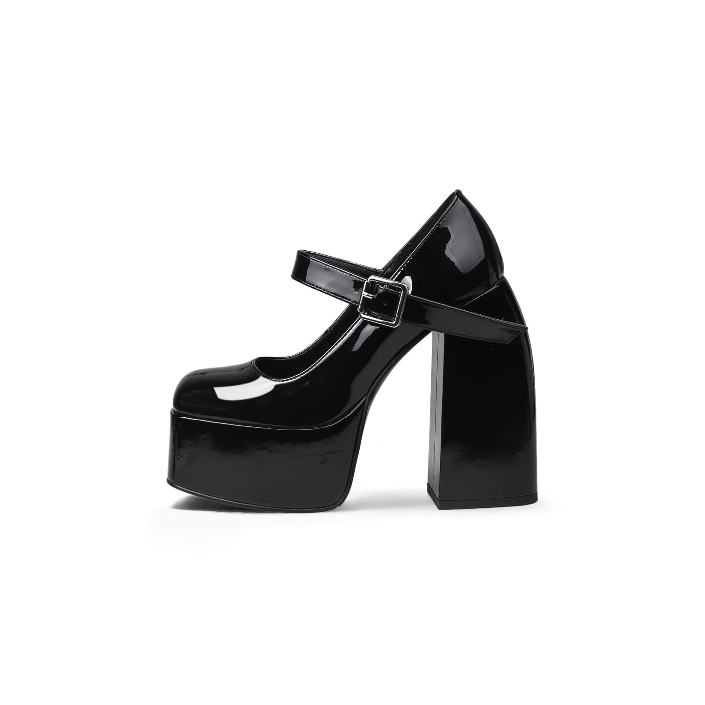 Platform-Heel Mary Jane Pumps-0