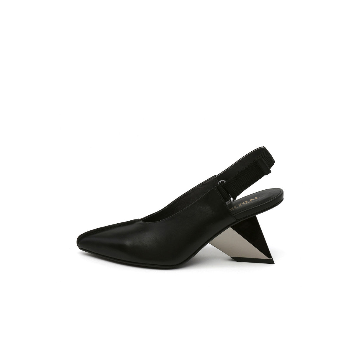 Pointed Toe Leather Slingback Sandals-0