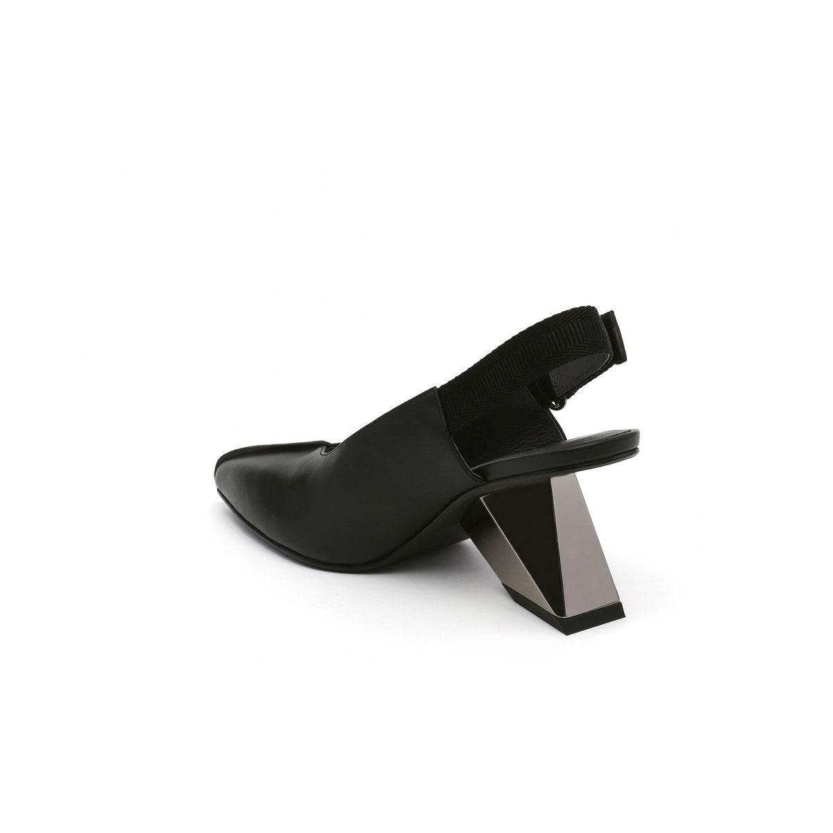 Pointed Toe Leather Slingback Sandals-3