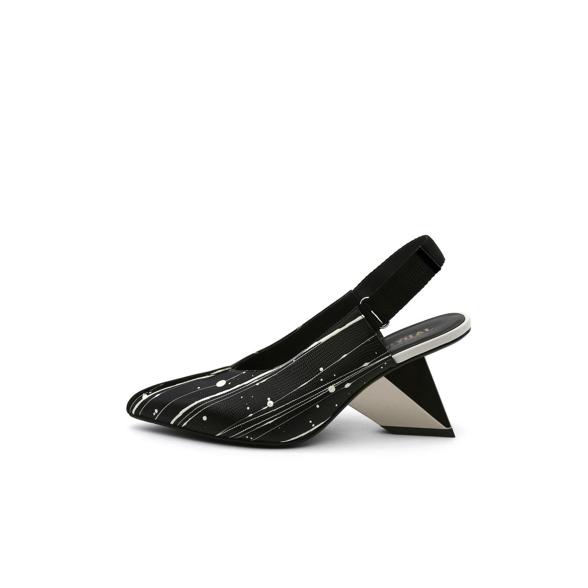 Pointed Toe Leather Slingback Sandals-5