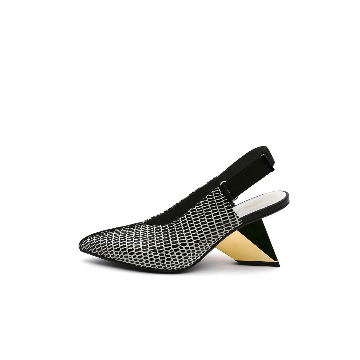 Pointed Toe Leather Slingback Sandals-6