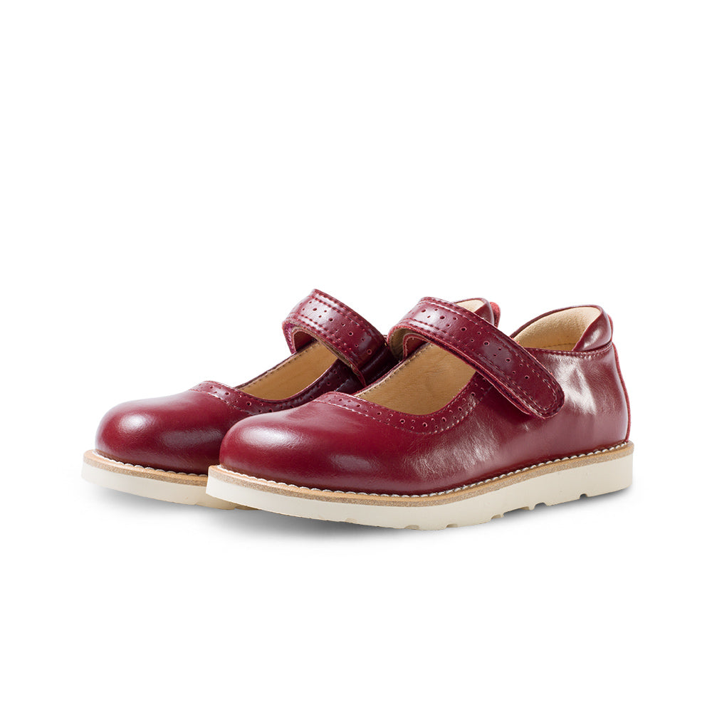 Red Soft Sole Mary Jane Shoes-1