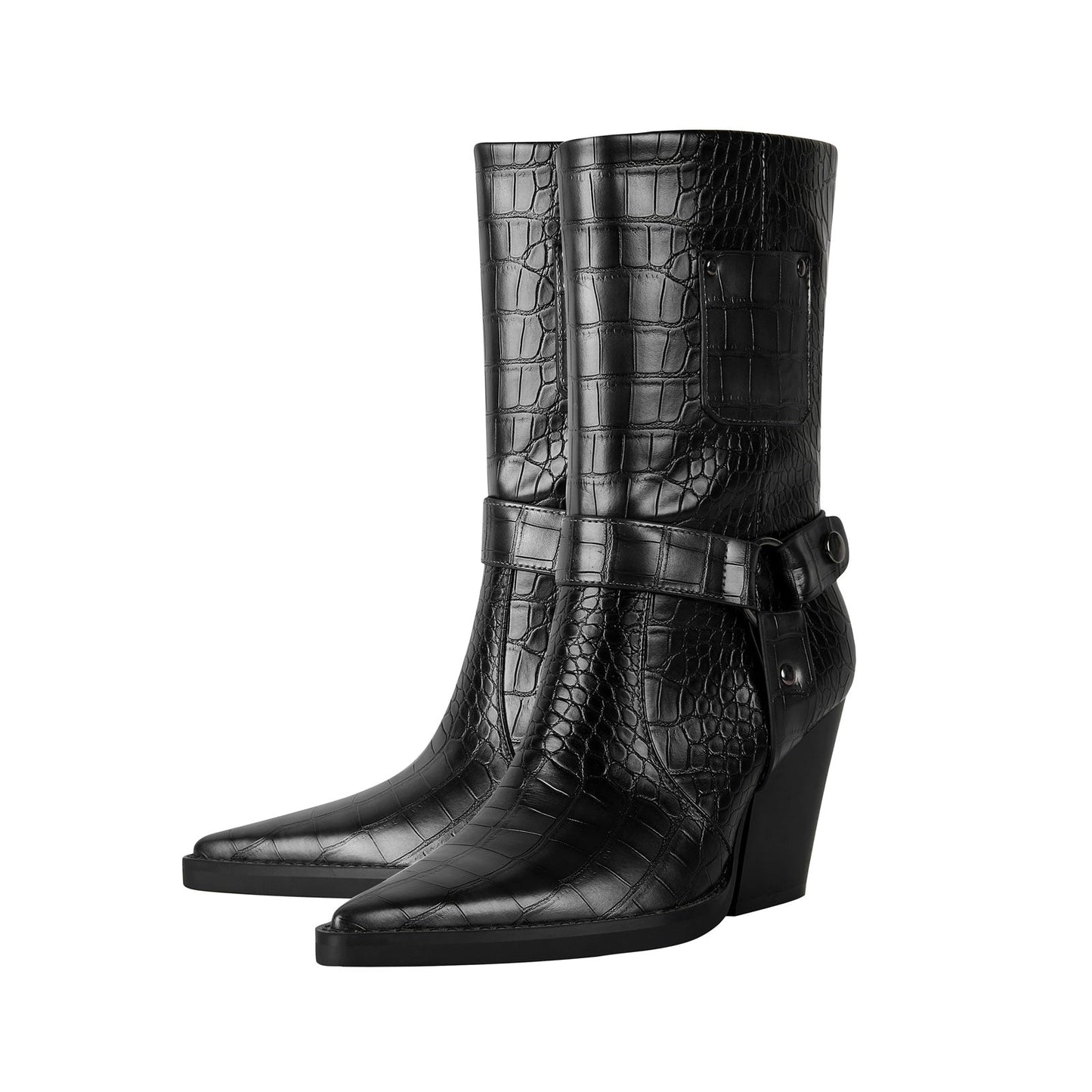 Sexy Pointed Toe Corporate Ankle Boots-2