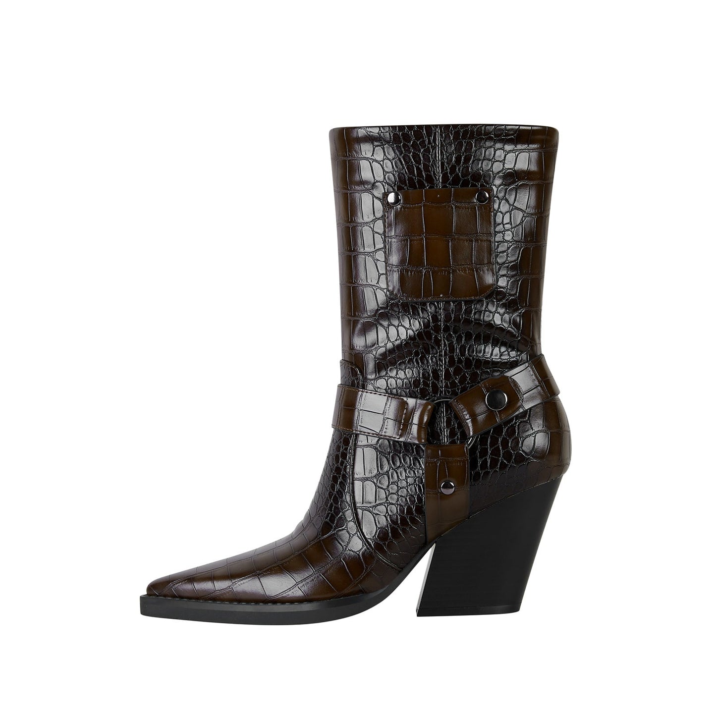 Sexy Pointed Toe Corporate Ankle Boots-6