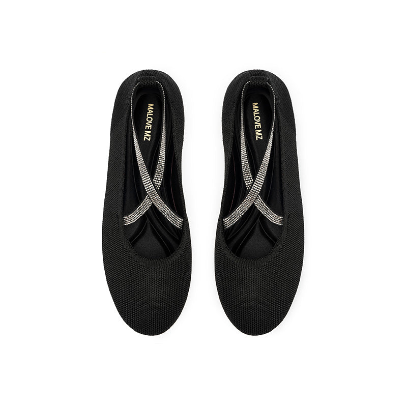 Shallow Pointed Toe Flat Versatile Commuter Ballet Shoes-1