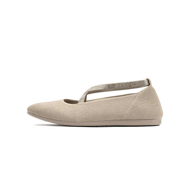 Shallow Pointed Toe Flat Versatile Commuter Ballet Shoes-8