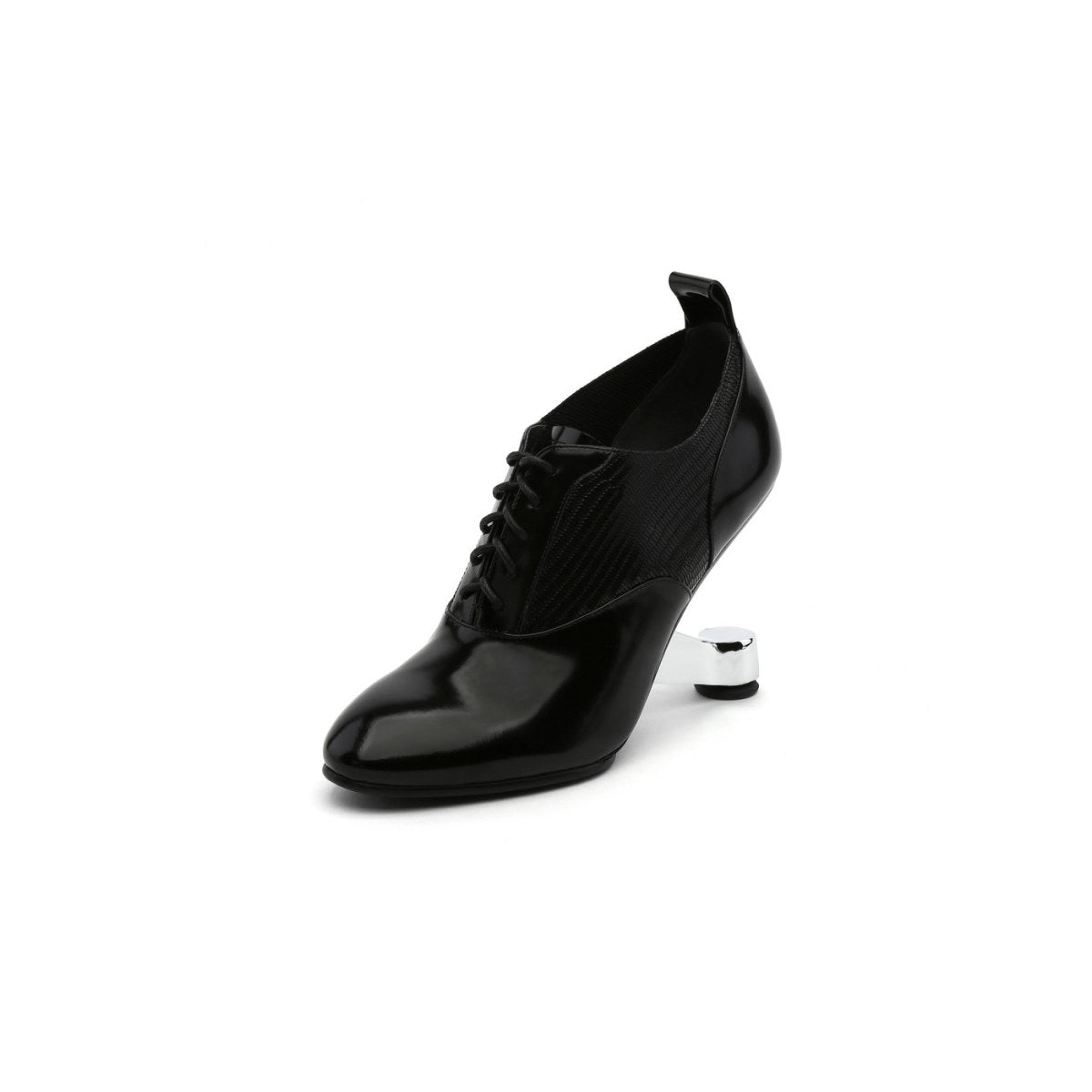 Shiny Lace Up Boots-1
