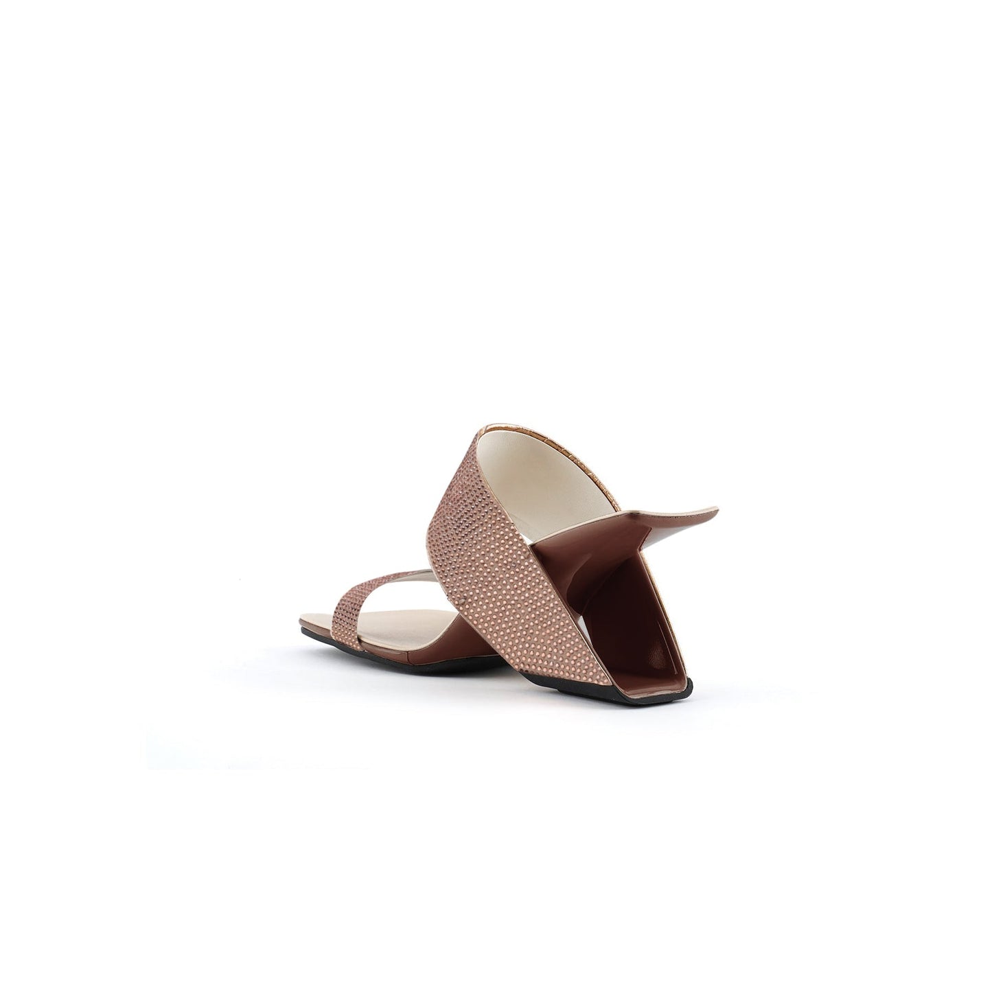 Sparkly Gem-Embellished Hollow Mules-3