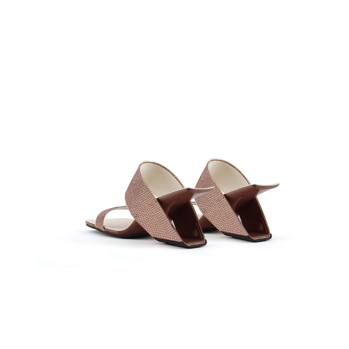 Sparkly Gem-Embellished Hollow Mules-4