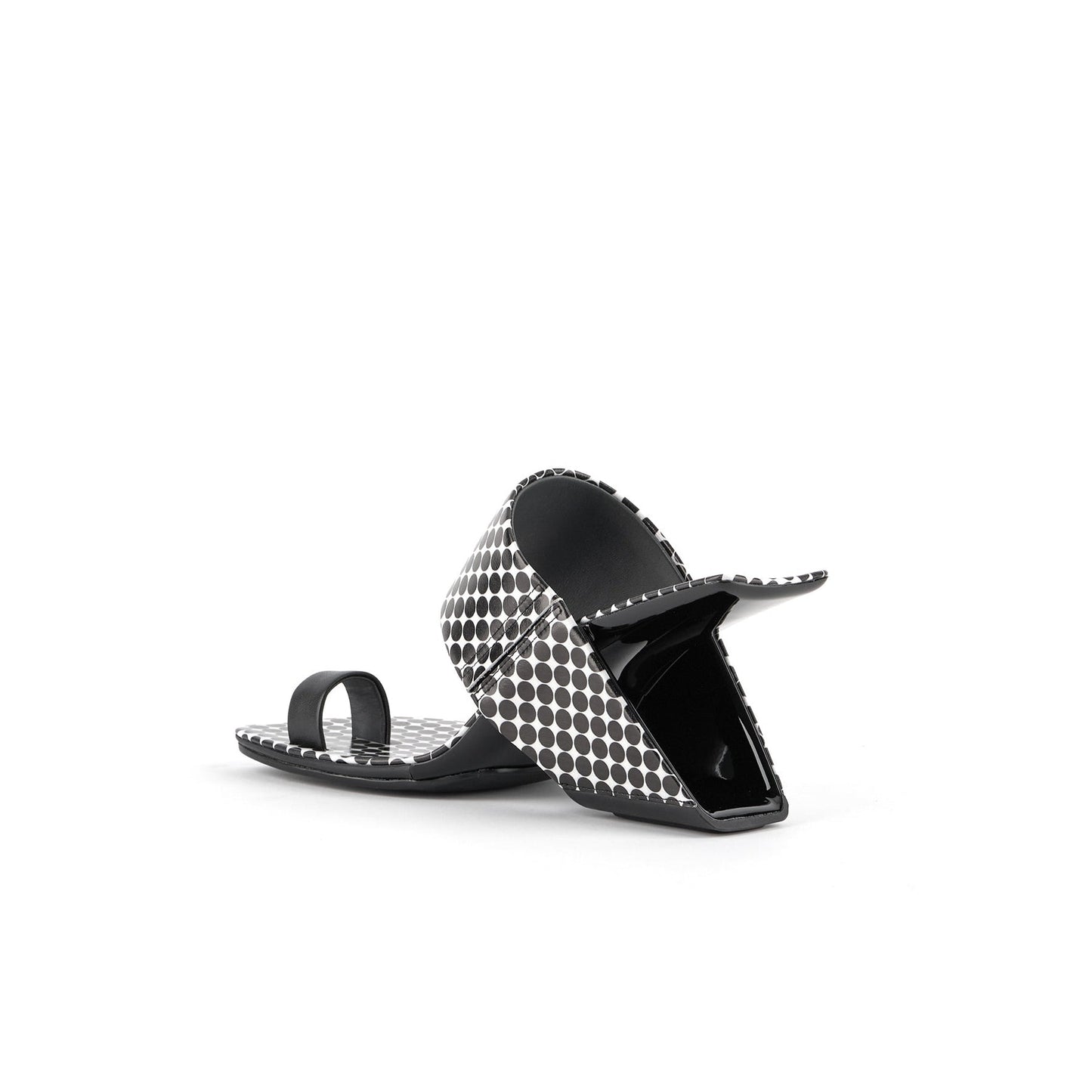 Square Toe Arch Heel Mules-3