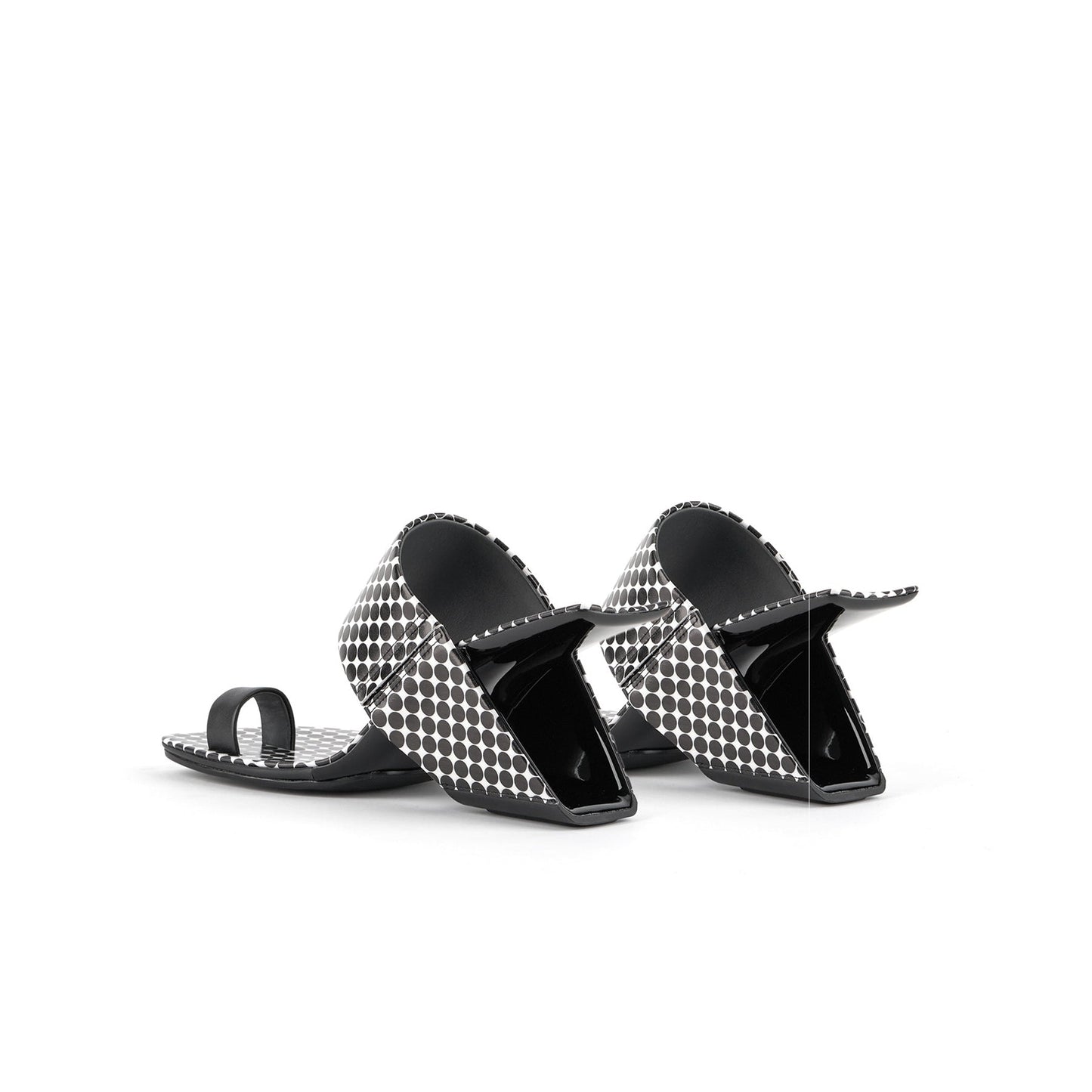 Square Toe Arch Heel Mules-4