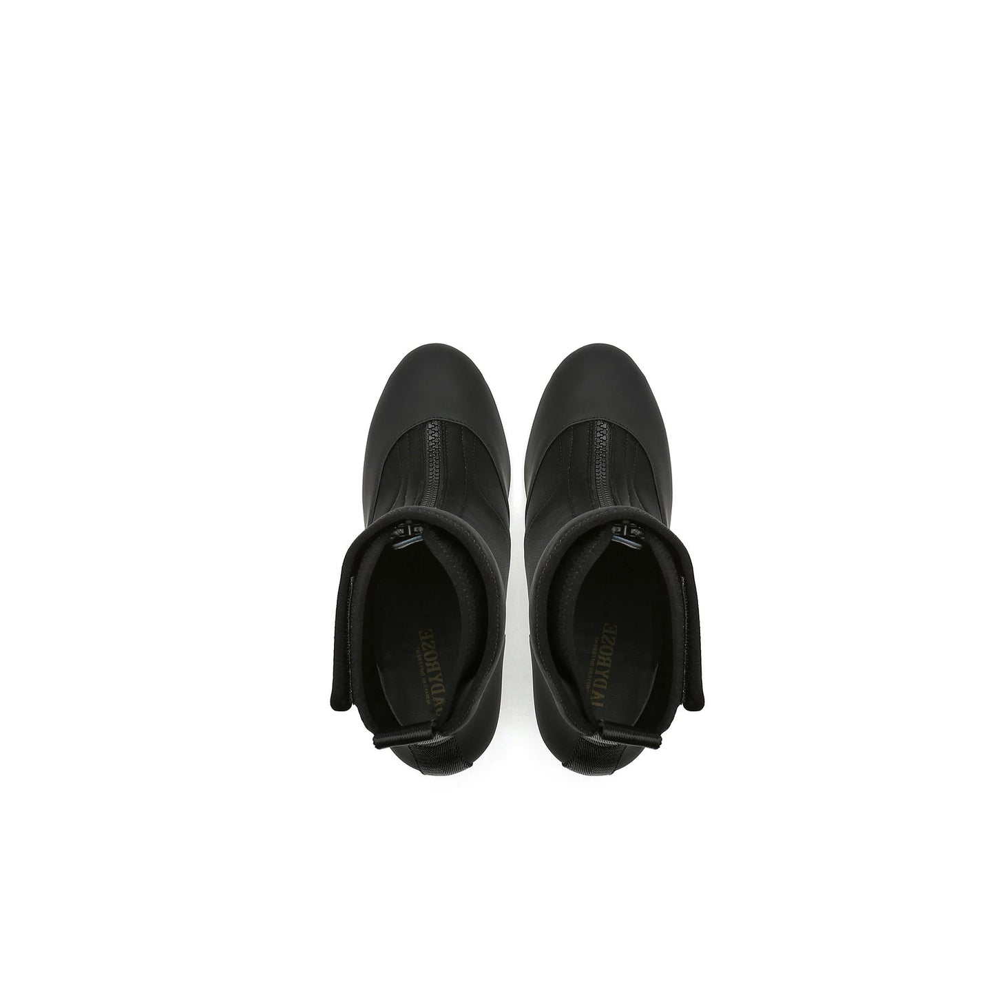 Abstract Swirl Leather Ankle Boots-4
