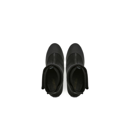 Abstract Swirl Leather Ankle Boots-4