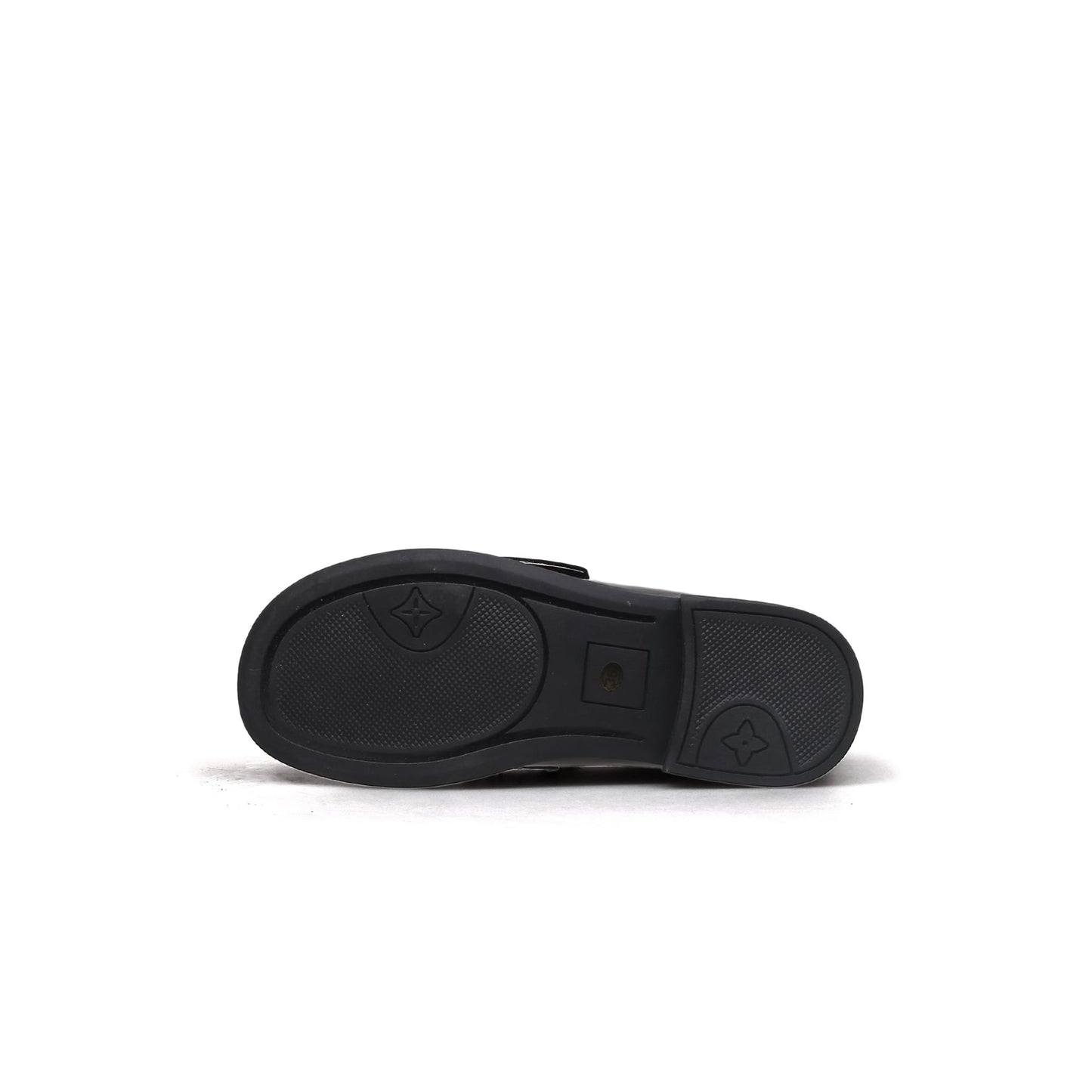 Black Fur-Lined Leather Loafers-2