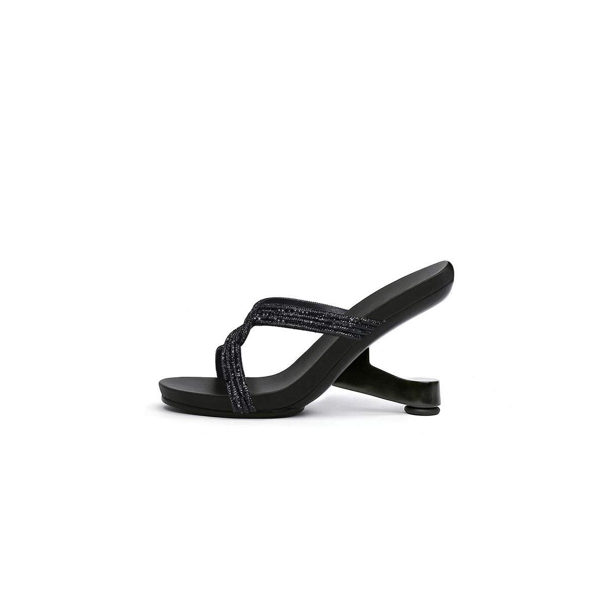 Braided Bling Strap Mules-0
