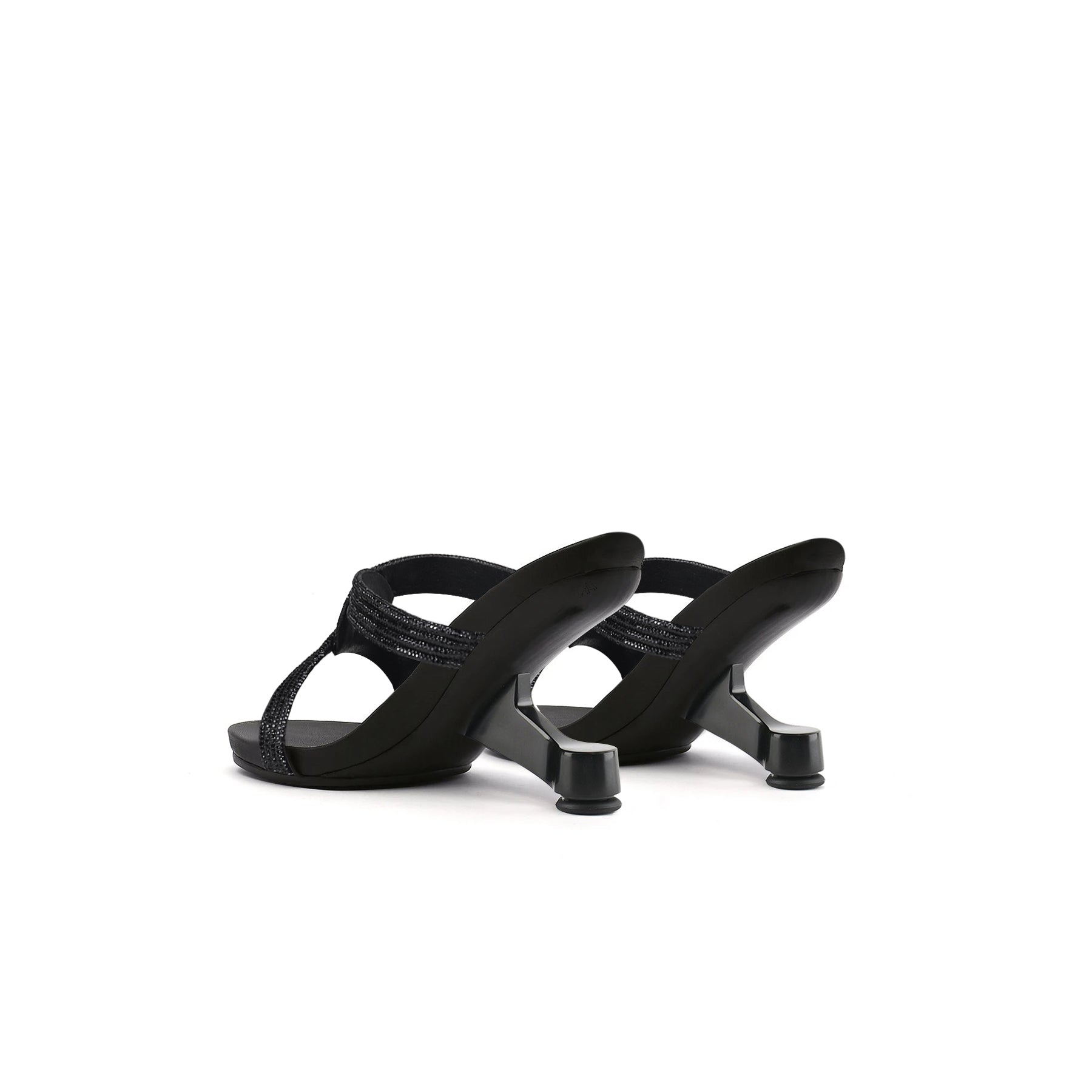 Braided Bling Strap Mules-4