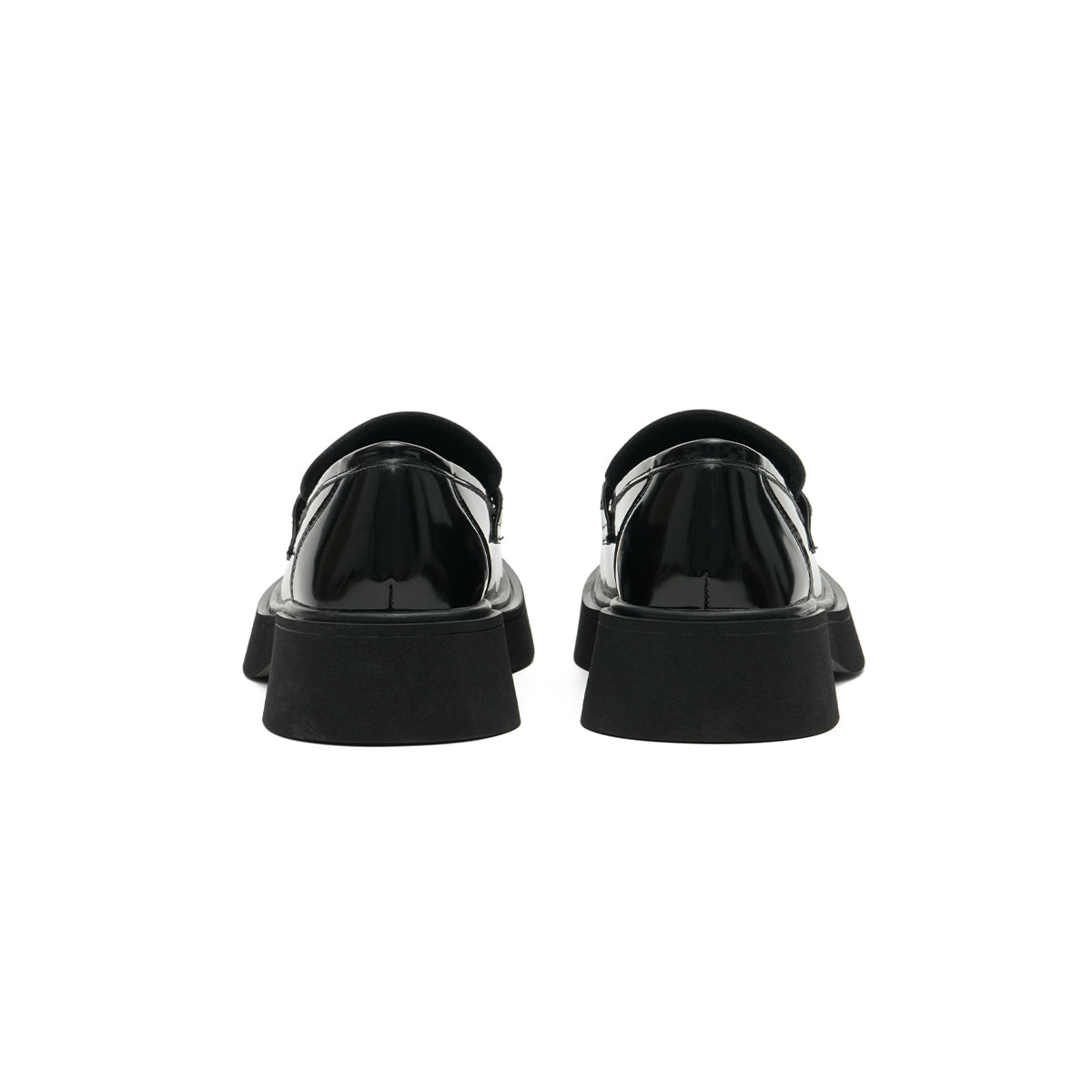 British Style Glossy Leather Loafers-2