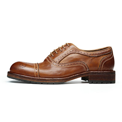 Brogue Oxford Elite Leather Lace Ups for Men