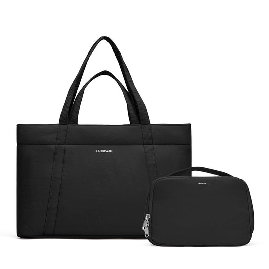 Casual Puffy Everyday Tote Bag Set-0