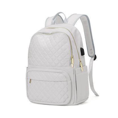 Chic Quilted Flight Approved Backpack-1