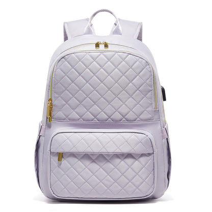 Chic Quilted Flight Approved Backpack-8