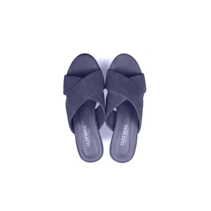 Chunky Criss Cross Platform Mules-3