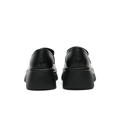 Chunky Heel Platform Loafers-2