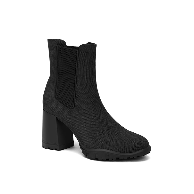 Comfortable Block Heel Chelsea Boots
