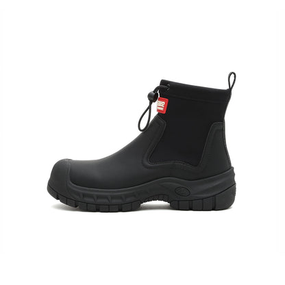 Cute Chunky Platform Chelsea Ankle Boots in British Style-0