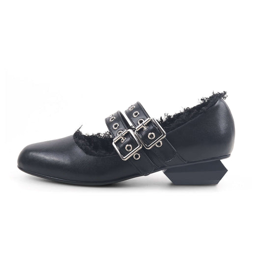 Double Strap Mary Jane Shoes-0