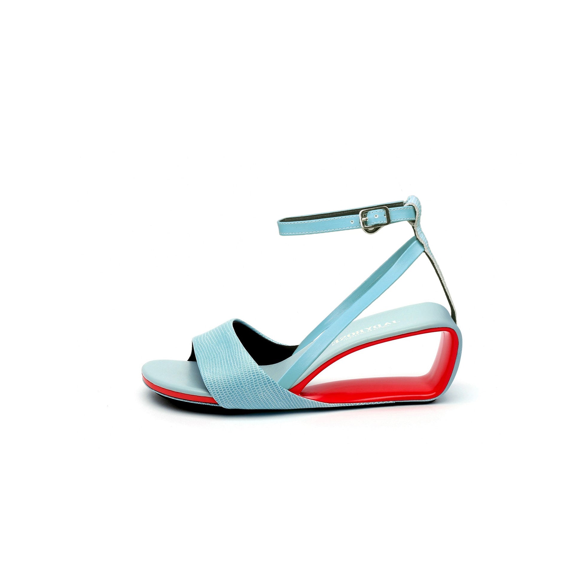 Expressionist Ankle Strap Hollow Sandals-0