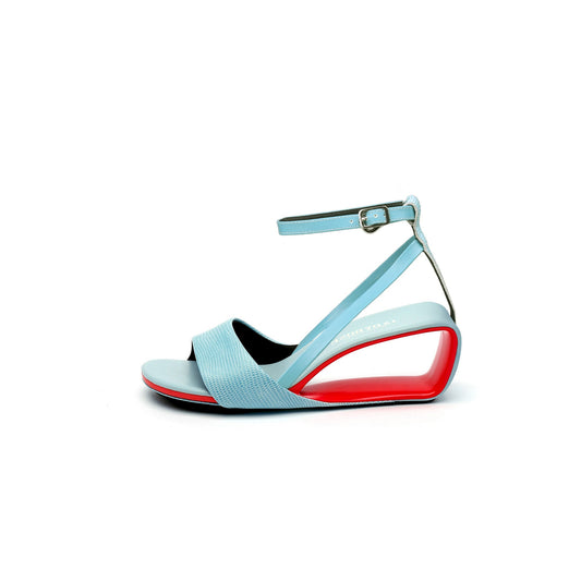 Expressionist Ankle Strap Hollow Sandals-0