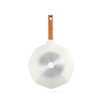Italiano Octagonal 30cm White Non-stick Wok Pan - The Epitome of Culinary Excellence-4