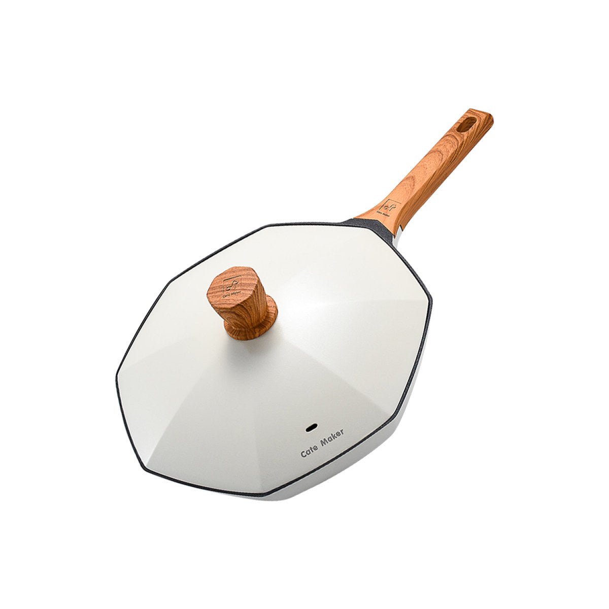 Italiano Octagonal 30cm White Non-stick Wok Pan - The Epitome of Culinary Excellence-2