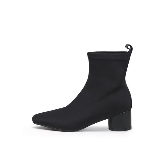 Leather Boots with Chunky Heels-0