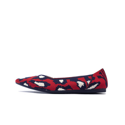 Leopard Print Pointed Toe Work Shoes-7