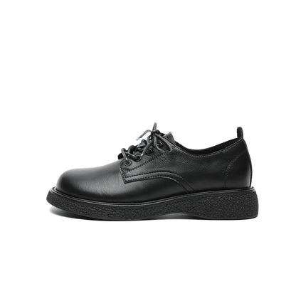 Low Cut Black Leather Shoes-0